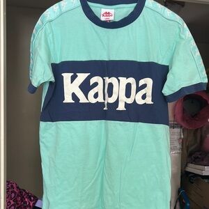 Kappa Mint & Navy Logo Short-Sleeve Tee